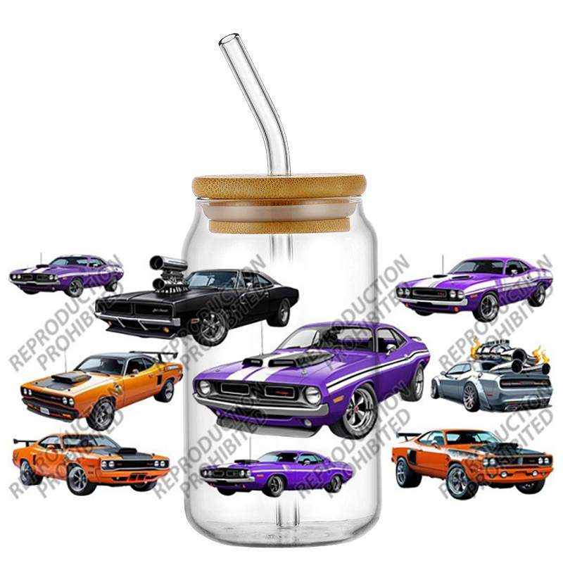 인기 스포츠카 시리즈 16온스 UV DTF 3D 전사  - Rdta Tank Glass 리뷰 및 가격